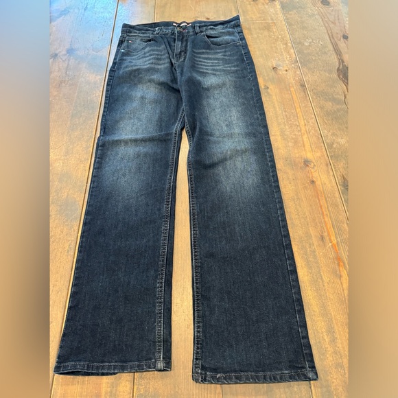 SOLD ✅ Tommy Hilfiger Boy’s Youth Solid Blue Adjustable Waist Jeans Size: 20 - Picture 2 of 10